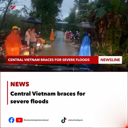 Authorities in central Vietnam are on high alert ... as heavy rain continues, with localities urged to closely monitor flooding, provide timely warnings, and evacuate residents from high-risk areas. Ministries and agencies are mobilising resources to restore transport, repair damage, and help residents quickly resume normal life. #Vietnamtoday #news #weather #weatherforecast #update #storm #flood #centralvietnam #hue | Vietnam Today