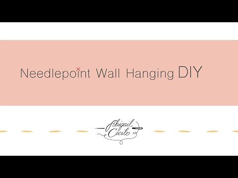 Needlepoint Wall Hanging DIY