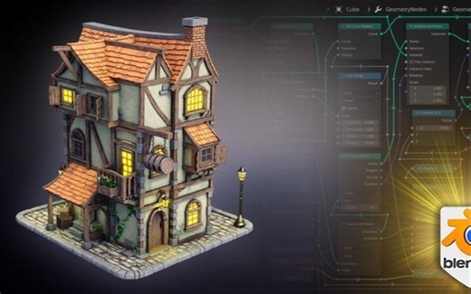 【Blender】3DTu《Blender 4 创作者课程：风格化 3D 模型》(中英双字)