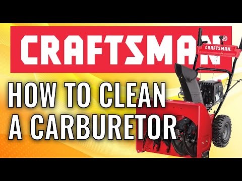 How to clean a carburetor - Craftsman / Troy-Bilt / MTD Snow Blower