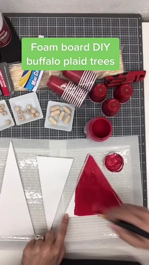 Foam Board DIY Christmas Tree Decoration Project