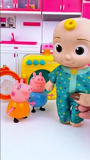ASMR Toy Unboxing Peppa Pig & Cocomelon Washing Machine Set | Satisfying Toy Sounds with Subeo Toys
