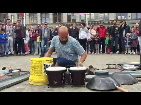 Incredible drummer in Amsterdam © #trash rave techno Dario Rossi Drummer