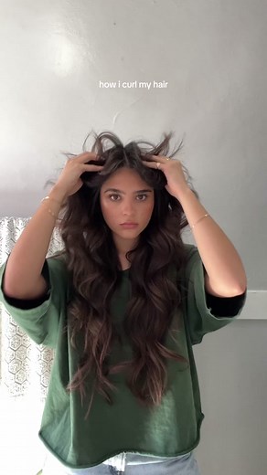 How to Curl Long Hair with Curtain Bangs