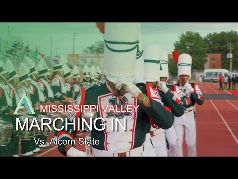 Marching In - MVSU "Mean Green Marching Machine" | 2024 Mississippi Valley vs Alcorn | Watch in 4K!!
