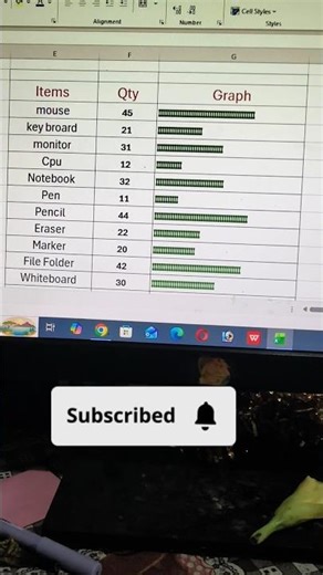 Make Graphs from Numbers in an Excel Table with ONE Secret tricks #excel​ #tips​