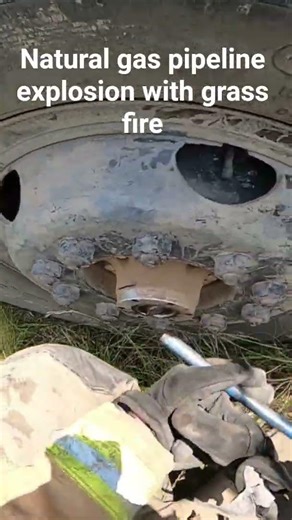 Ellsworth county Ks natural gas pipeline explosion with grass fire