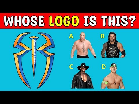 Guess The WWE Superstar By Their Logo | WWE Quiz 💪✌️