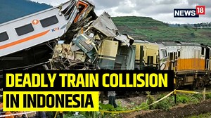 Indonesia: Deadly two-train collision kills three, traps two, injures 28 in Bandung, on the island of Java #BreakingNews #Indonesia #Java #TrainCollision #TrainAccident #TrainCrash #Bandung #News #Accident #Collision #Latest #World #Railways | News18