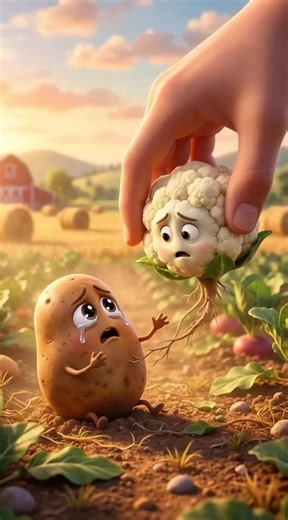Did Aloo and Gobi finally meet? 🥺💔 True love always finds a way, even from the farm to the kitchen! Watch Aloo’s epic journey to save his Gobi. Drop a ❤️ if this made you emotional! . . emotional love story, 3d animation cartoon, sad potato, cute vegetables, hindi urdu story. . .#FYP #hindireels #fyp #viral #AlooGobi