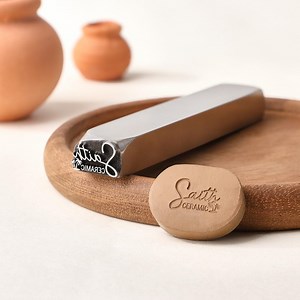 Personalized Logo Ceramic Stamps, Polymer Clay Stamp, Custom Tiny Metal Pottery Stamp, Father's Day Gifts for Pottery Makers, Gift for Him - Etsy UK