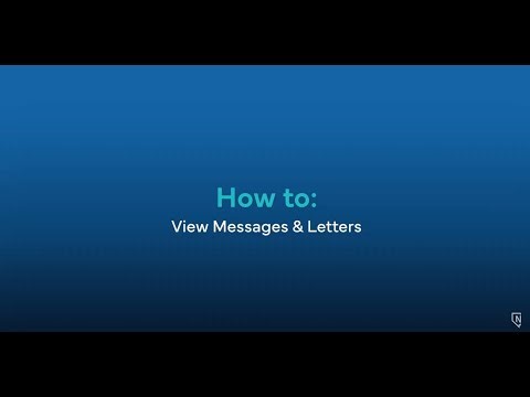 How to: View Messages & Letters