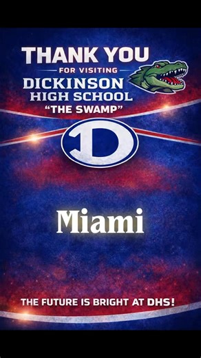 Rumors vs Facts: 🔊🔊🔊🔊 -Rumor: “Dickinson doesn’t have College Coaches coming in to recruit their kids.” -Fact: “Dickinson is one of the best programs in the State at developing College-Ready Players.” | Dickinson Gators Football