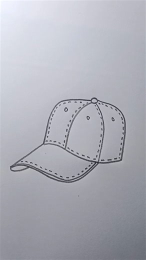 Cap ▶drawing ▶Easy and (step by step ) #cap #art #shortvideo #youtubeshorts #satisfying