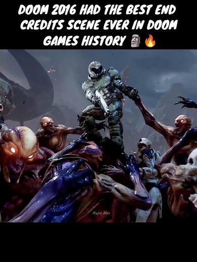 Doom 2016 had the best end credit scenes among the Doom game series #shorts #doom #doomslayer
