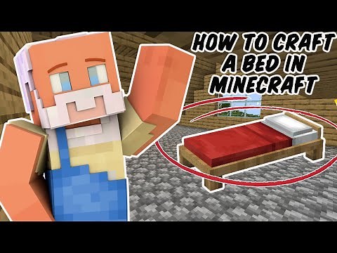 Minecraft Tutorial How To Craft A Bed Quickly