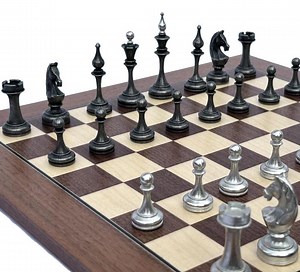 Pewter Soviet Chess Set, Unique Metal Chess Pieces, Soviet Pattern Chessmen, Dubrovnik Chess Set - Etsy Canada