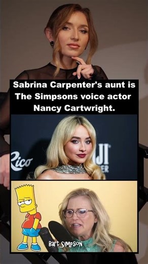 Sabrina Carpenter's Aunt is The Simpsons voice actor Nancy Cartwright