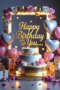 Happy Birthday Greeting Card Video With Music | Animated Birthday Message | Instant Download Gift - Etsy