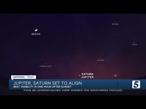 Jupiter, Saturn to align tonight; how to view the 'great conjunction'