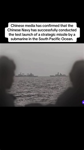 Chinese media has confirmed that the Chinese Navy has successfully conducted the test launch of a strategic missile by a submarine in the South Pacific Ocean. Look what the Nz Foreign Minister Winston Peters has to say about it. #nzpolitics #nzelection2026 #winstonpeters #nz #nzfirst