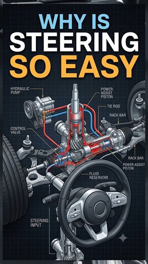 How Power Steering Works in a Car 🚗 | The Steering System Explained