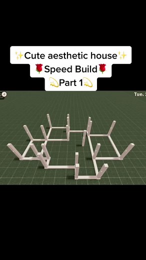 Cute Aesthetic House Speed Build in Bloxburg