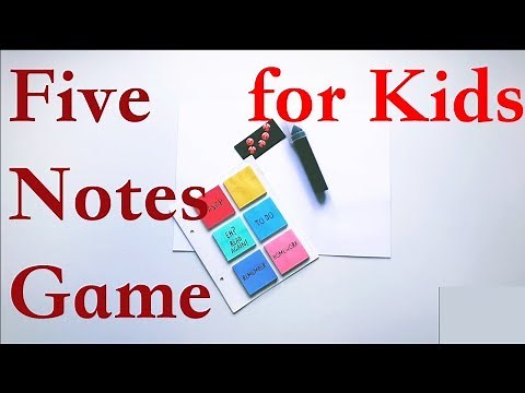Five Notes Game for Kids | Music Theory Lessons for Beginners | DIY