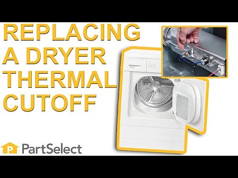 Dryer Troubleshooting: Replacing a Dryer Thermal Cutoff Switch | PartSelect.com