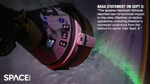 10K views · 280 reactions | On Aug, 31, 2024, NASA astronaut Butch Wilmore reported hearing an odd pulsing sound from Boeing's Starliner spacecraft that is currently docked to the International Space Station. NASA released a statement on Sept. 2 explaining that it was speaker feedback. Full Story  https://trib.al/zQEArEQ Credit: Space.com | image & audio courtesy: NASA | edited by Steve Spaleta | Space.com | Facebook