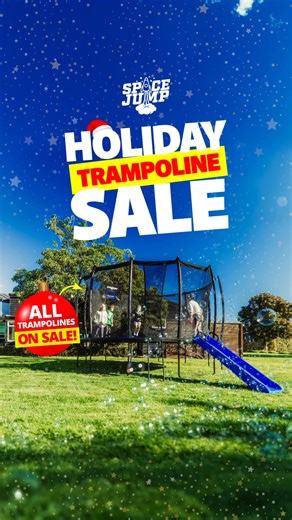 Grab the ultimate entertainment package for your family this summer and save big with the SpaceJump Holidays Trampoline Sale! 🚀 Get $300 off all of our trampolines - as well as a free Rocket Slide on top 🛝 (valued at $199) That's $499 in savings & added value with this deal. With the summer evenings well and truly here now, it's the perfect way to get the young ones off screens and outside having fun! Shop today for fast delivery to your backyard from either of our Christchurch or Hamilton war