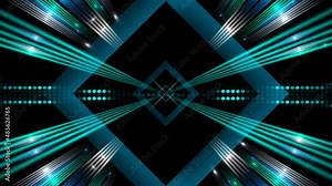 motion squares and shapes on transparent background, alpha channel, loop