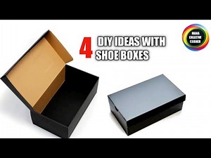 4 DIY Shoe Box Organizer Ideas you need to try | Best out of waste craft ideas using Shoe Boxes