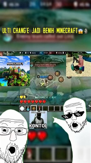 GOKIL SIH‼️😱 Hujan Benih Versi Pixel #mobilelegends #francoteam #minecraftmemes #shortsfeed