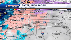 22K views · 72 reactions | 4:00 AM - Freezing rain is starting to spread across the area. A light glaze of ice is likely along and north of I-85. Assume all roads are slick this morning. Be extra cautious and take it slow. Rain should be winding down by lunchtime. | WXII 12 NEWS | Facebook