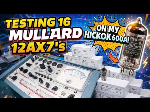 16 Mullard 12AX7 Tubes Tested for my eBay shop! ASMR