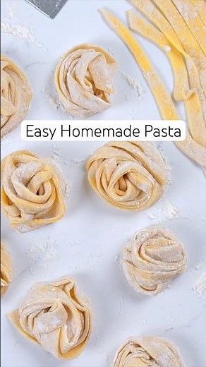 Easy Homemade Pasta from Scratch | No Machine Needed! #shorts #pastarecipe #easypasta #homemadepasta