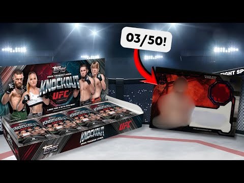 Ripping a 2025 Topps Knockout UFC Hobby Box! | 4 AUTOS OR RELICS PER BOX