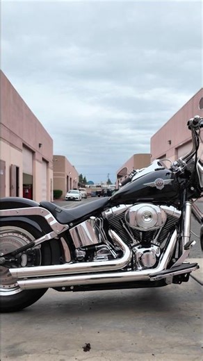 Fat boy makeover! Paint restoration, new wheels, new bars, new exhaust.. the list goes on! #harley