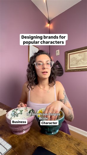 If Emily from Corpse Bride had a flower shop, here’s exactly how I’d design her brand