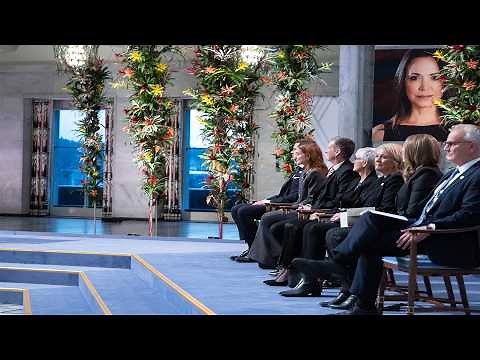 2025 Nobel Peace Prize award ceremony