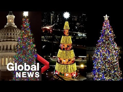 Christmas 2021: Festive light displays from around the world