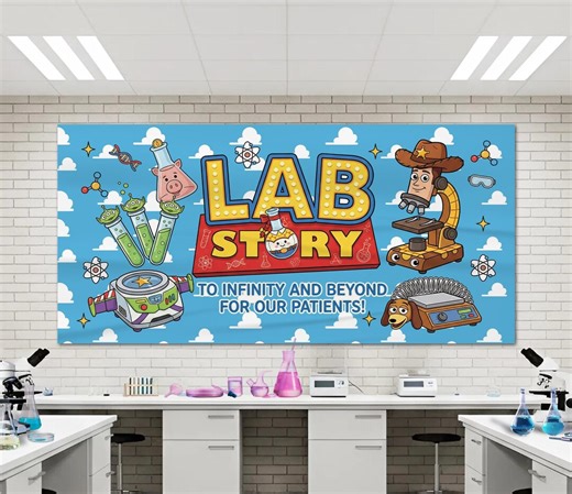 Lab Week 2026 Clinic Wall Tapestry Banner/medical Lab Tech Clinic/lab Week Banner/medical Assistant Barb/group Team MLS MLT Scientist OIOU06 - Etsy