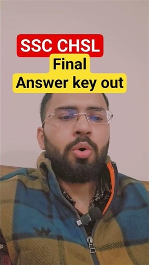 SSC CHSL 2025 Tier 1 Final answer key out, check marks