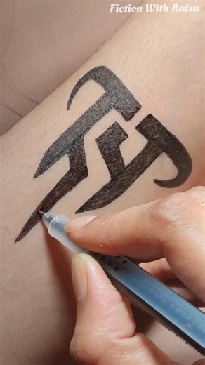 How to Draw a Tribal Art on Your Hand🔥🖤#art #tribalart #penart #handart #inkart #reels #shorts