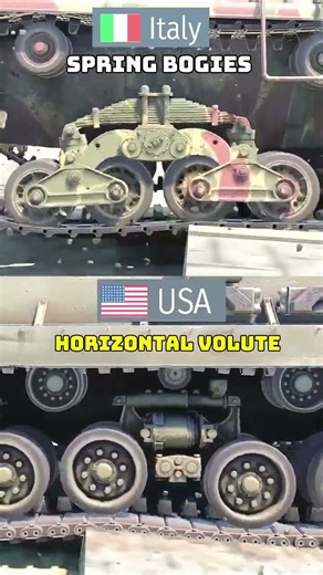 Italy vs USA tanks suspension system | Suspension system in army weapon
