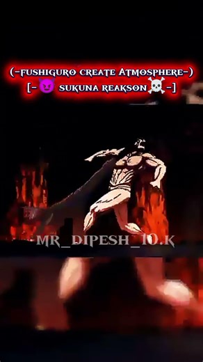 #_😈 fushiguro create Atmosphere-sukuna reakson ☠️👀#_sukuna #animeedit #jujutsukaisen