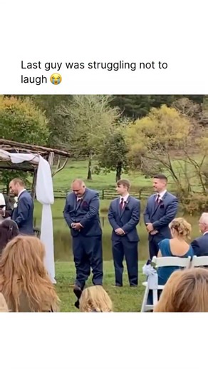 Meme | Funny | Culture on Instagram: "Follow @m3me for best reel content 😂 A viral wedding moment captured when the groom’s pants began to slip mid-ceremony quickly turned a normally solemn occasion into a hilarious spectacle. As he stood at the altar exchanging vows, the unexpected wardrobe malfunction drew shocked gasps and suppressed laughter from the guests, perfectly highlighting how even the most carefully planned events can go comically awry. The groom’s attempts to discreetly hitch his 