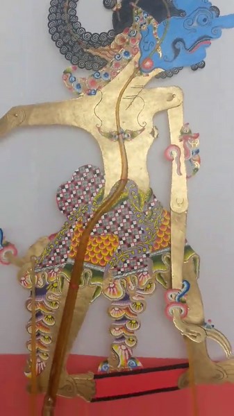 Raden Ontoseno bahan kulit kerbau sungging grenjeng gapit full fiber #puppet #fyp #wayang #art #wayangkulit