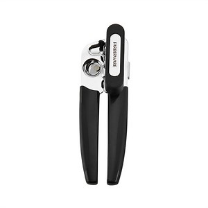 Farberware Pro Stainless Steel Portable Can Opener with Black Handle